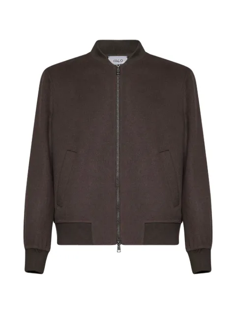 D4.0 ribbed-knit bomber jacket