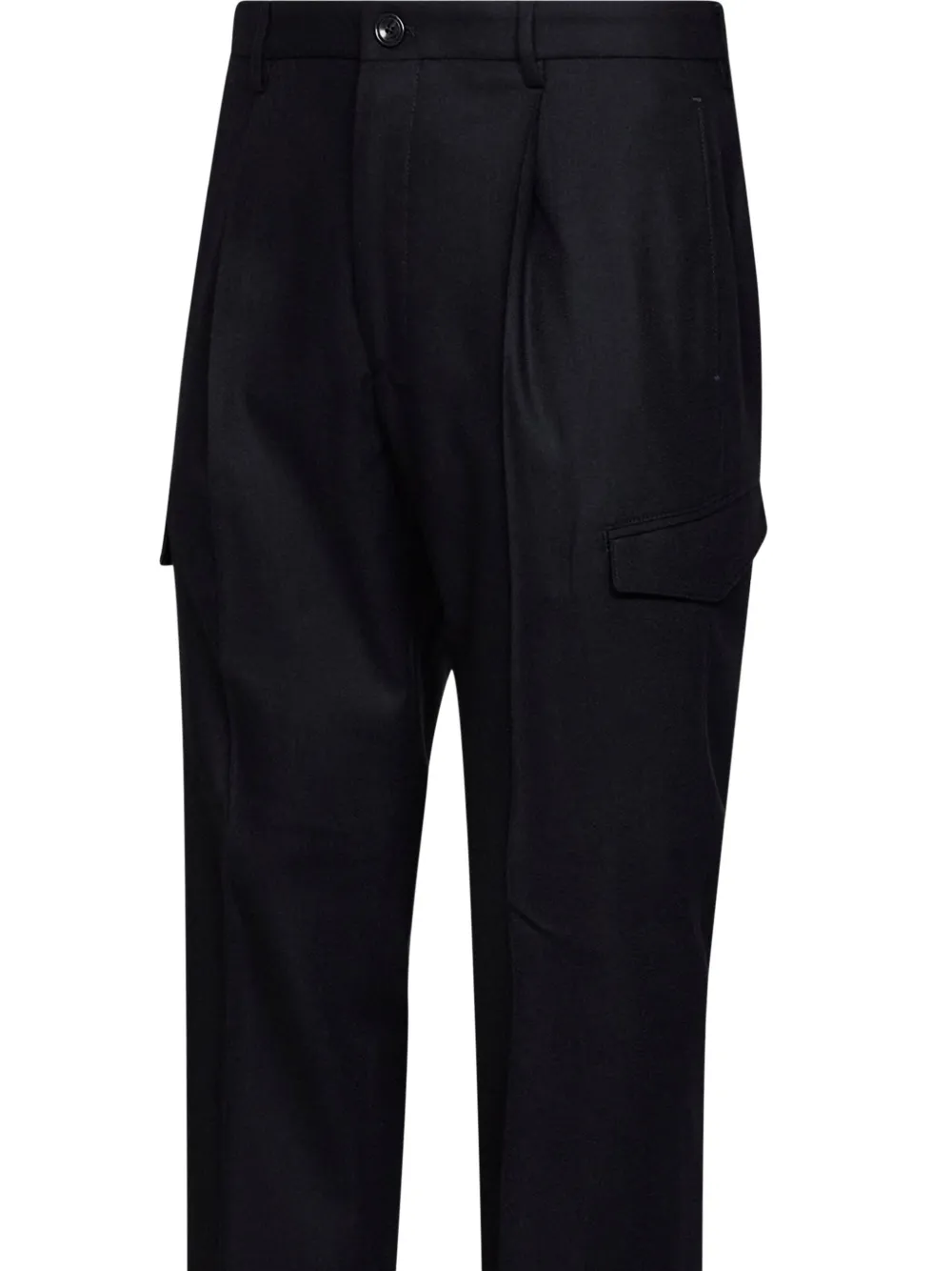 Tagliatore pleated tapered pants Zwart