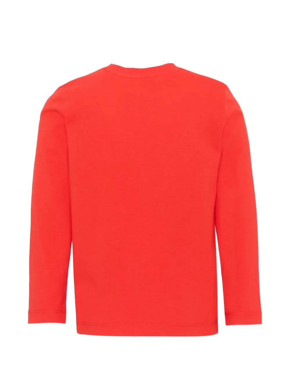 Moschino Kids graphic-print long-sleeve T-shirt Rood