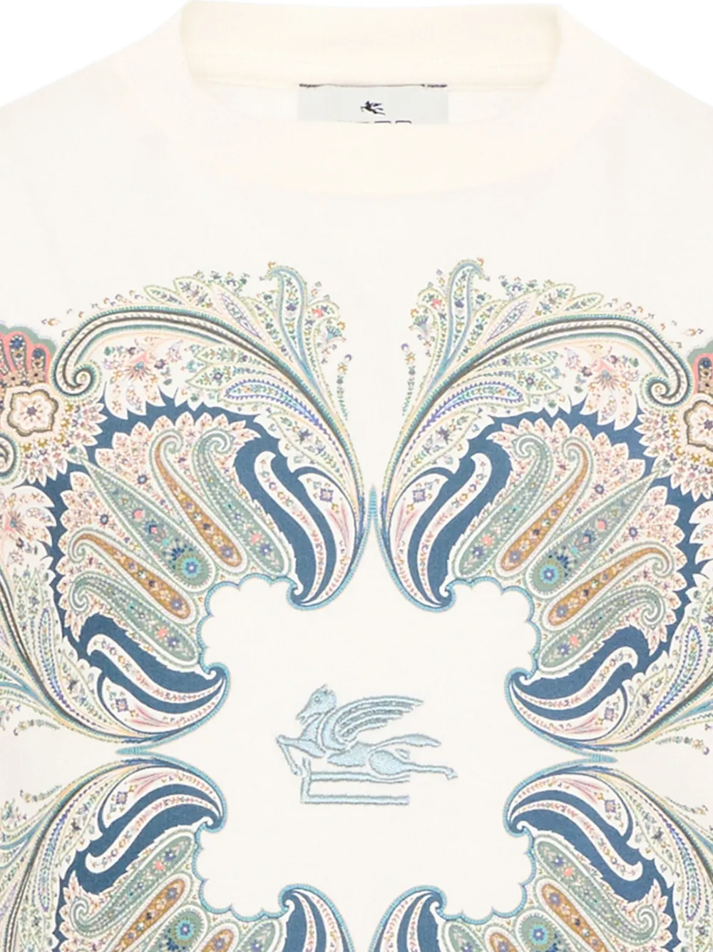 ETRO KIDS Paisley Pegasus T-shirt Wit