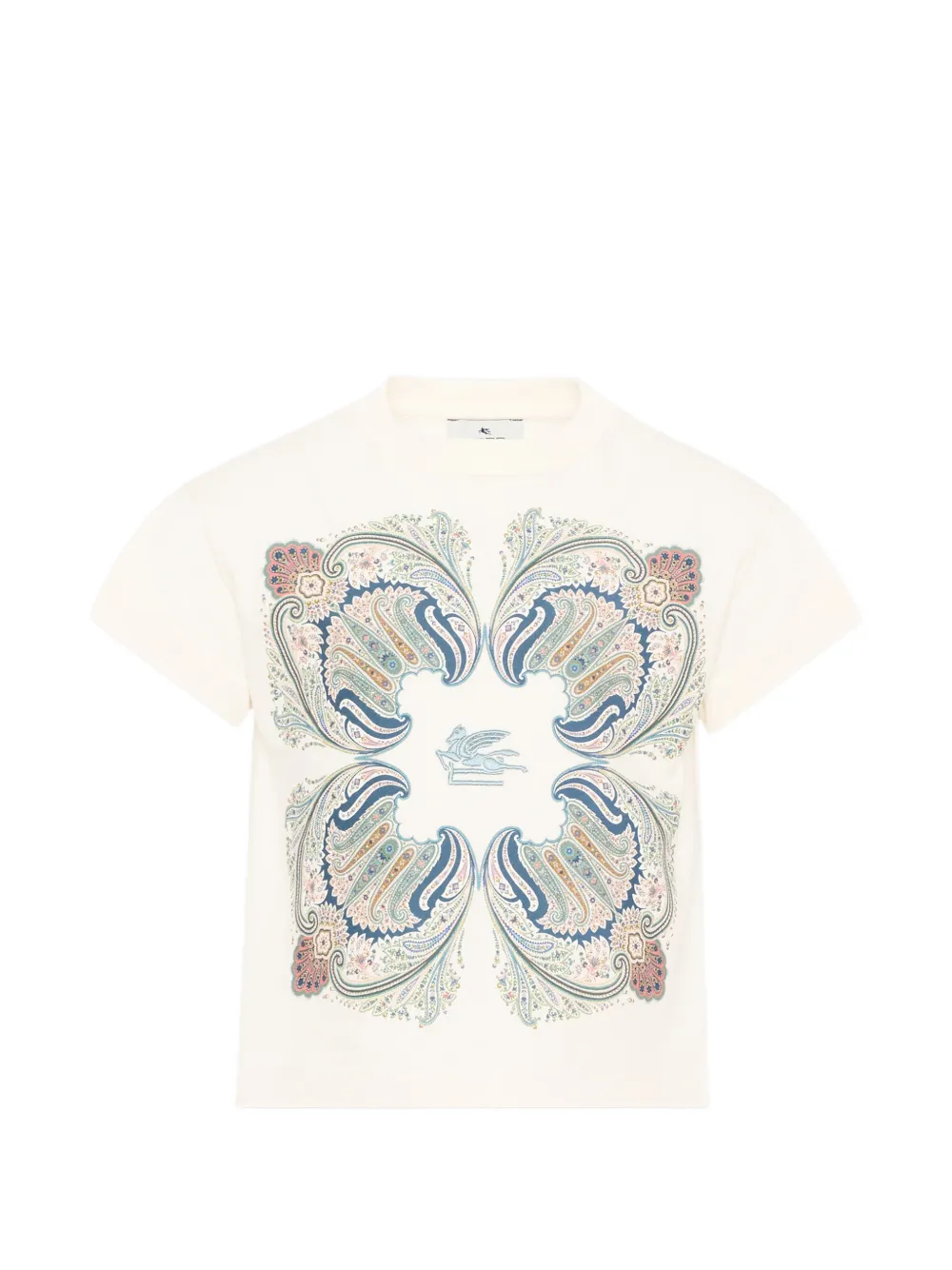ETRO KIDS Paisley Pegasus T-shirt Wit