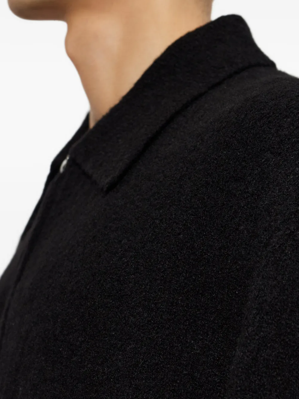 Post Archive Faction collared zip-up jacket Zwart