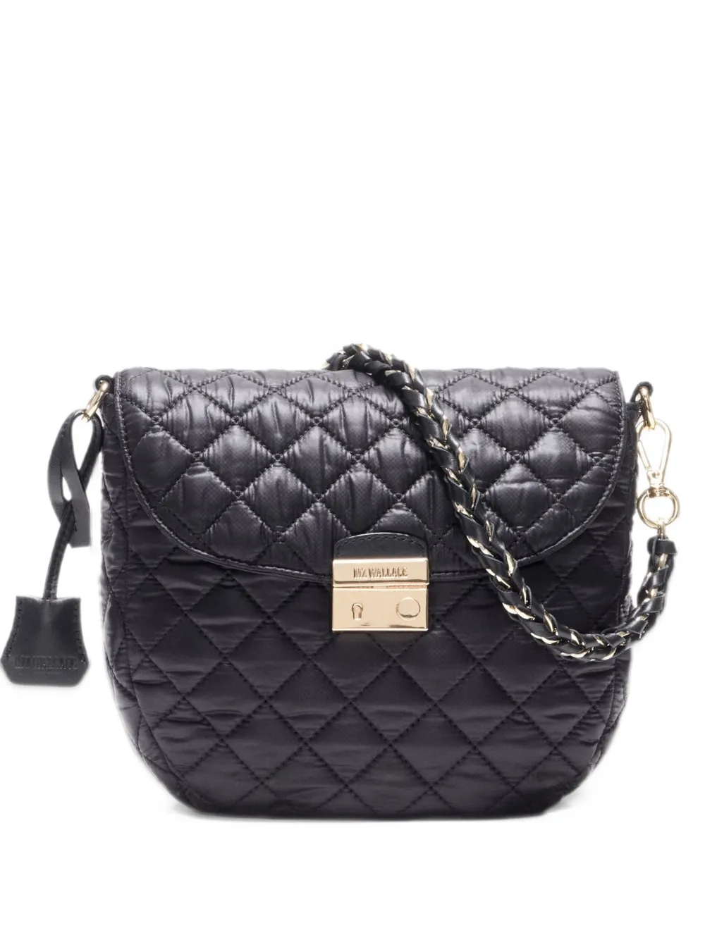 Mz Wallace Crosby Lock quilted crossbody bag - Nero