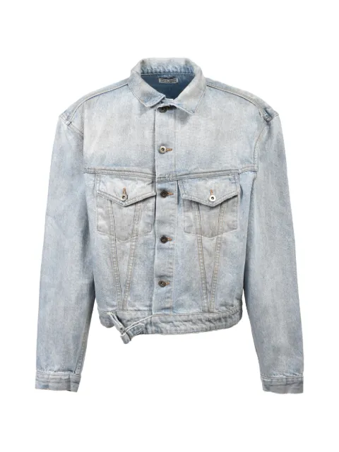 GREG ROSS faded-effect denim jacket