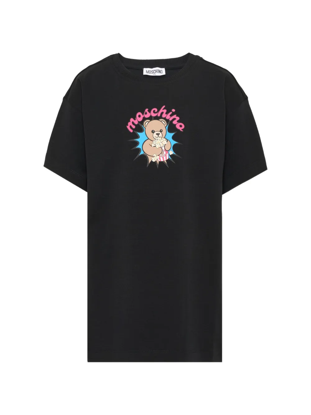 Moschino Kids Teddy Bear print dress Zwart