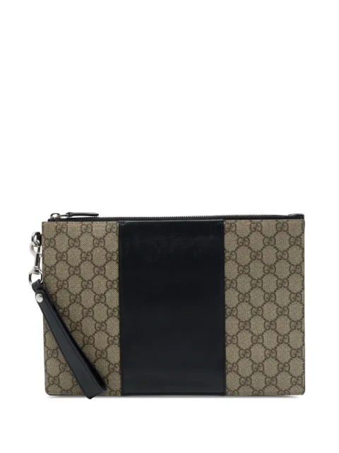 Gucci Pre-Owned 2000-2015 GG Supreme Wristlet Zip Pouch clutch bag