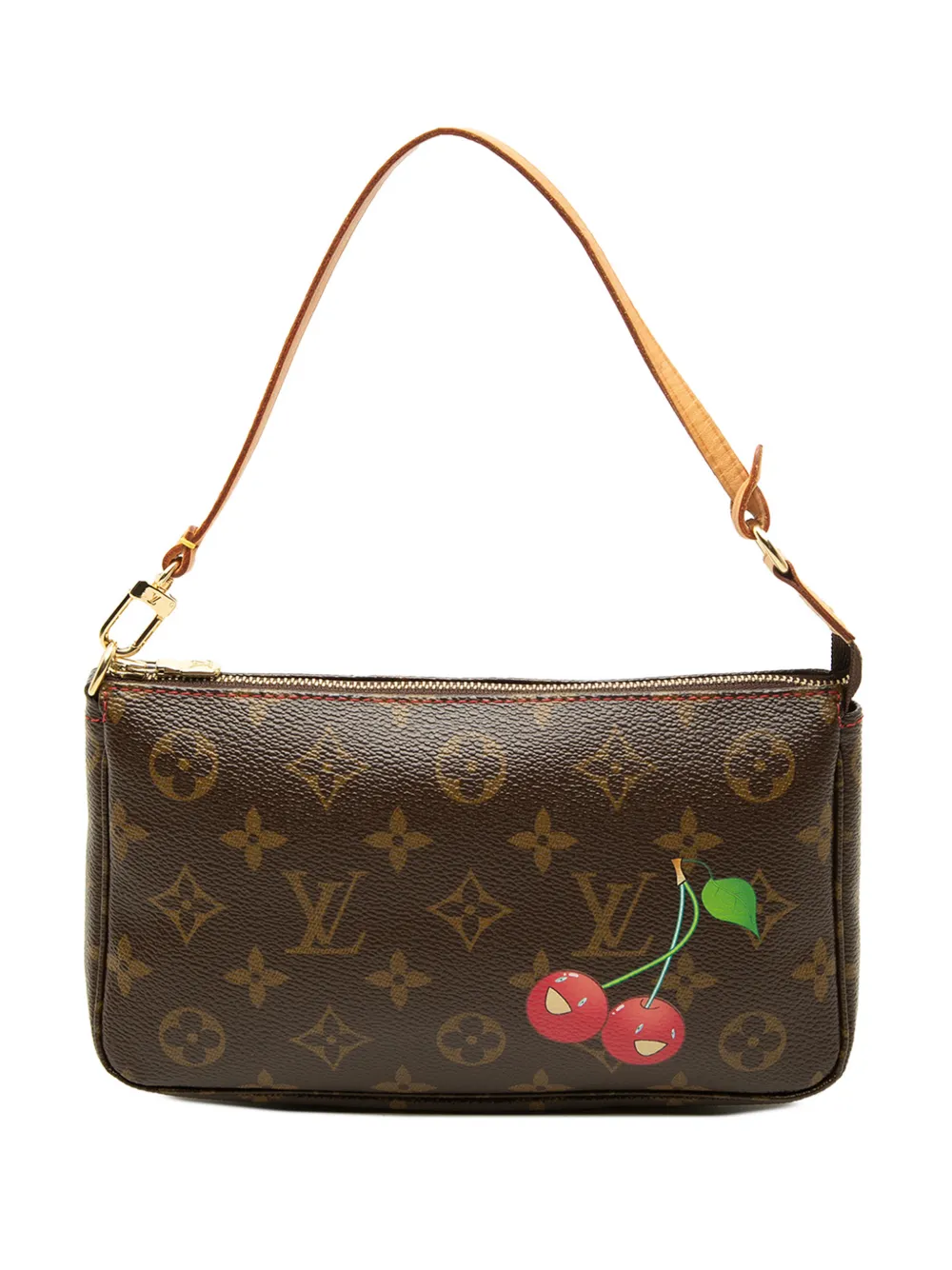 Louis Vuitton Pre-Owned 2004 Takashi Murakami Monogram Cherry Pochette Accessoires shoulder bag - Marrone