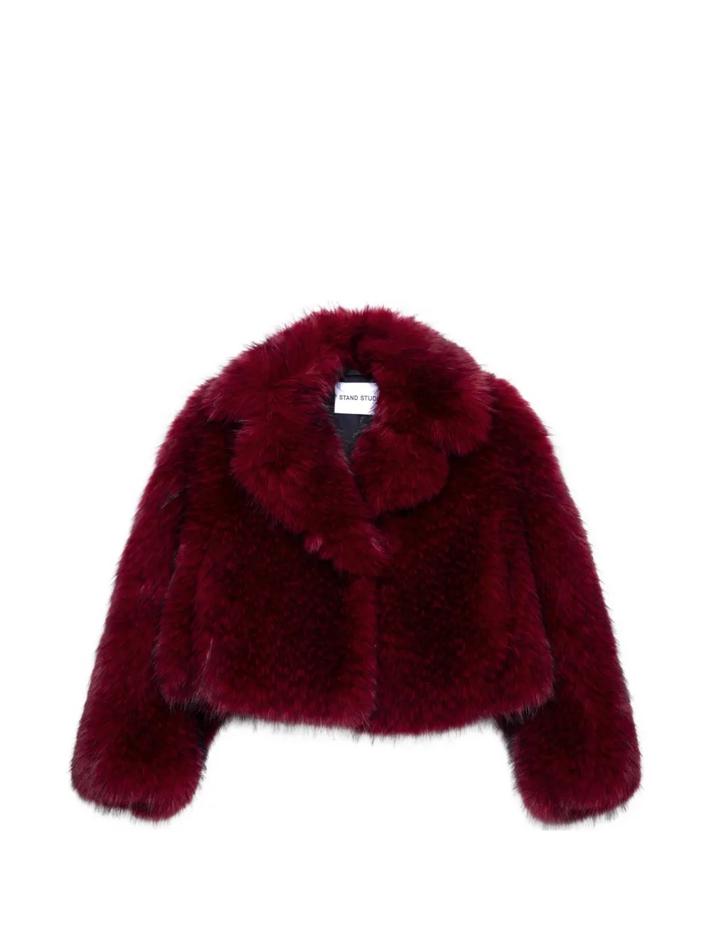 STAND STUDIO Samara faux-fur jacket - Rosso