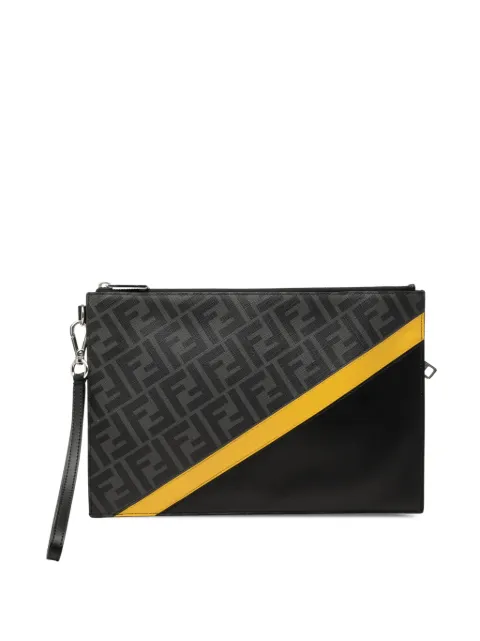 Fendi Pre-Owned bolsa de mano de lona Zucca revestida con motivo diagonal 2010-2026
