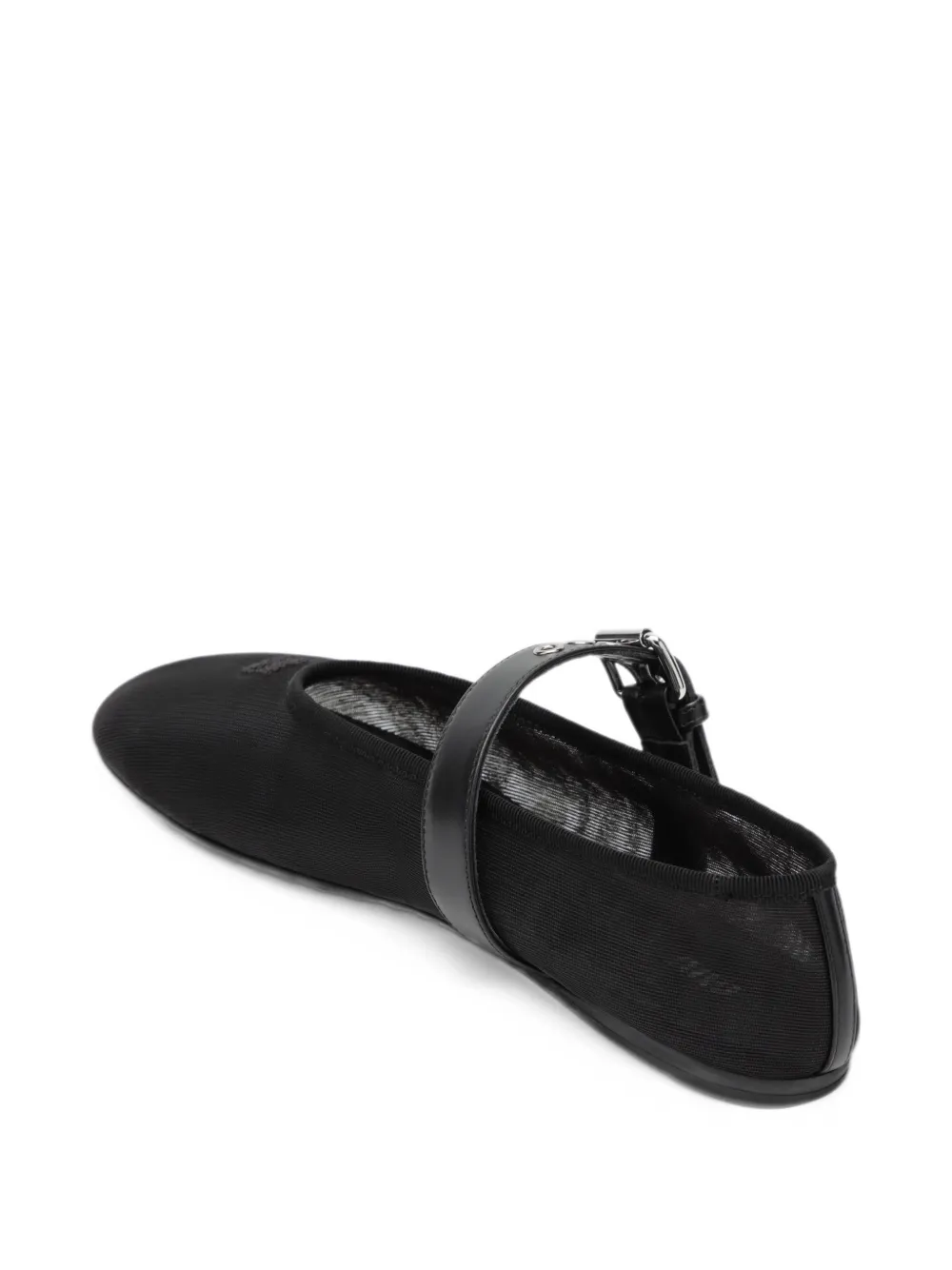Miu Miu mesh fabric ballerinas - Nero