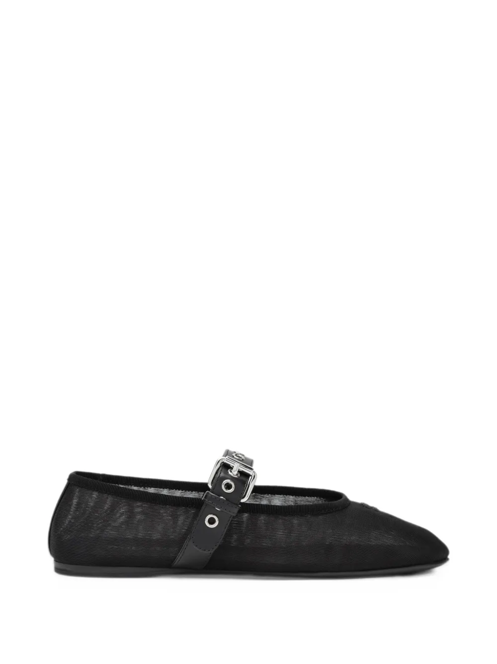 Miu Miu mesh fabric ballerinas - Nero