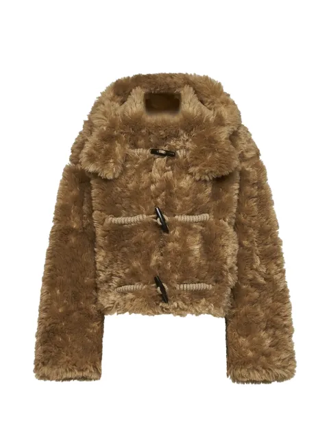 VEGANCODE toggle-fastening faux-fur jacket