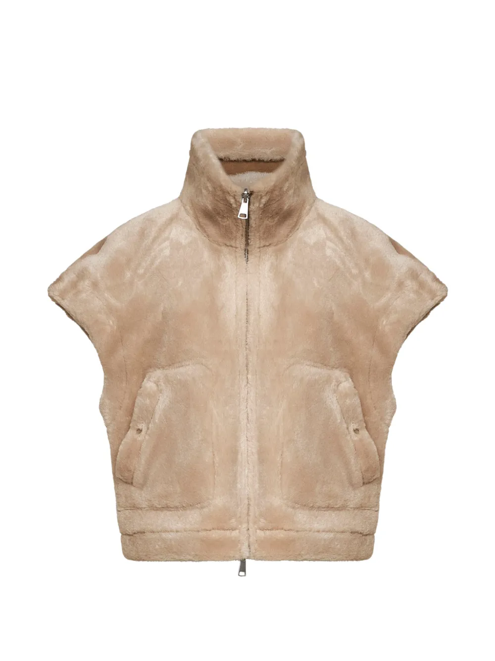 Urbancode Gilet reversibile in shearling sintetico - Toni neutri