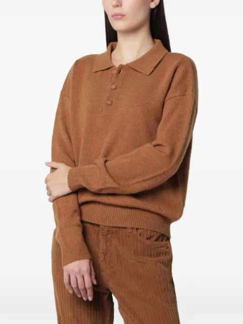 Alexandra Golovanoff Leon cashmere polo sweater