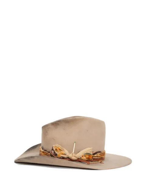 Nick Fouquet Mustang Hatpaisley-band wool-felt hat
