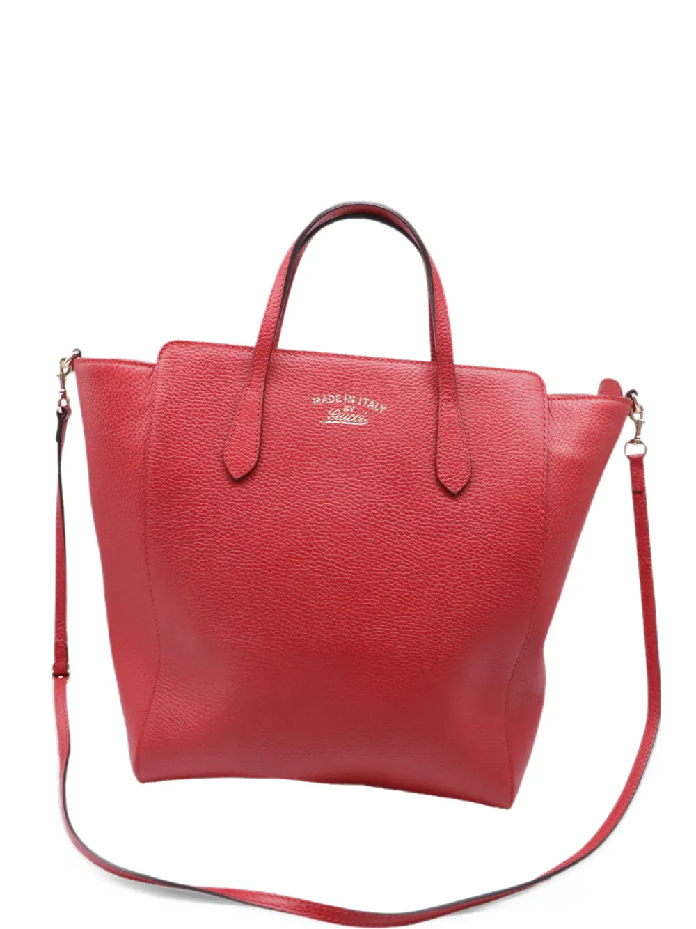 Gucci Pre-Owned Swing leather tote bag - Rosso