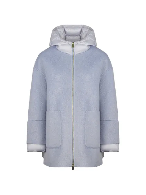 Canadian Manomin hooded wool-blend coat