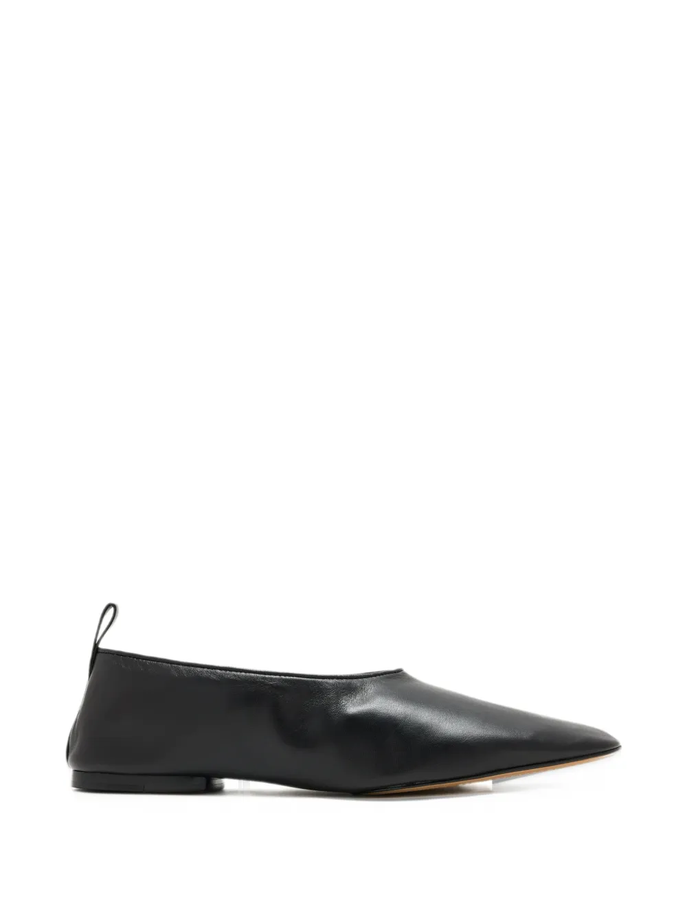 Schutz pointed-toe pull-tab ballet flats - Nero