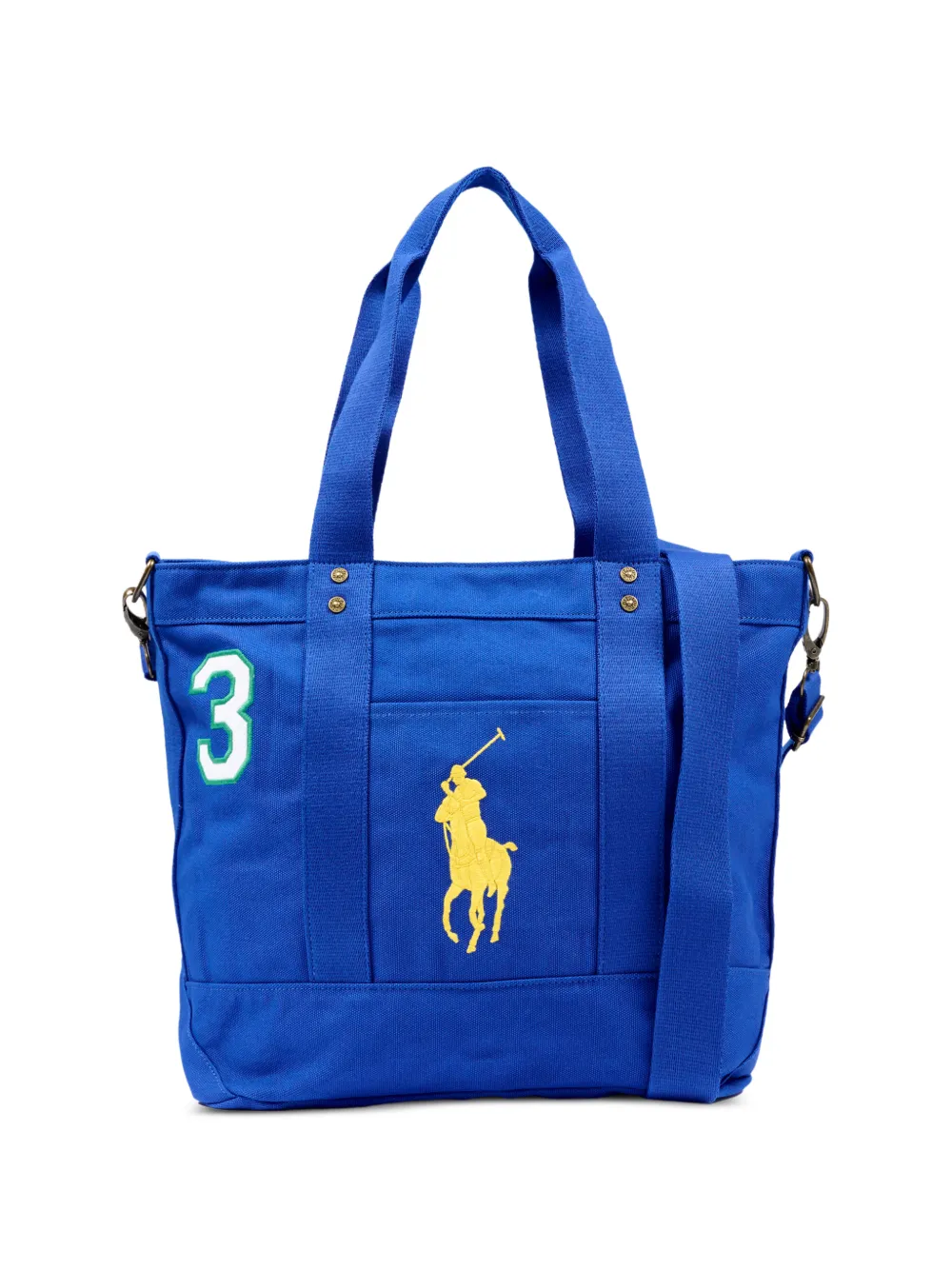 POLO RALPH LAUREN KIDS Pony-motif tote bag - Blu