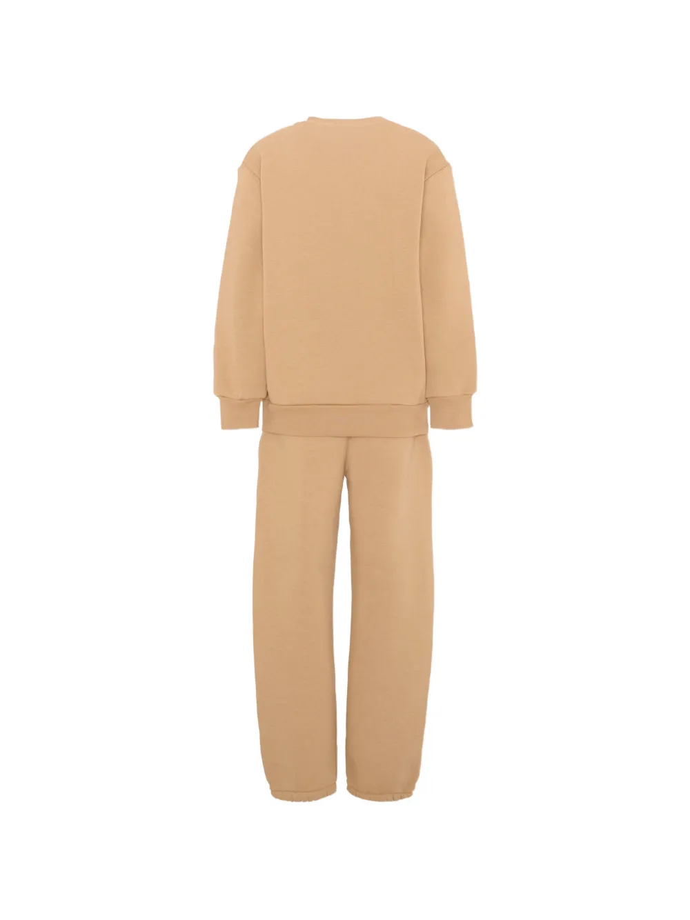 Barrow kids logo-print cotton tracksuit Beige
