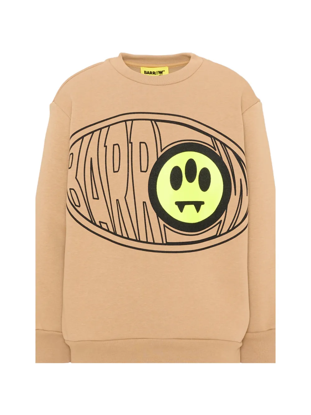 Barrow kids logo-print cotton tracksuit Beige
