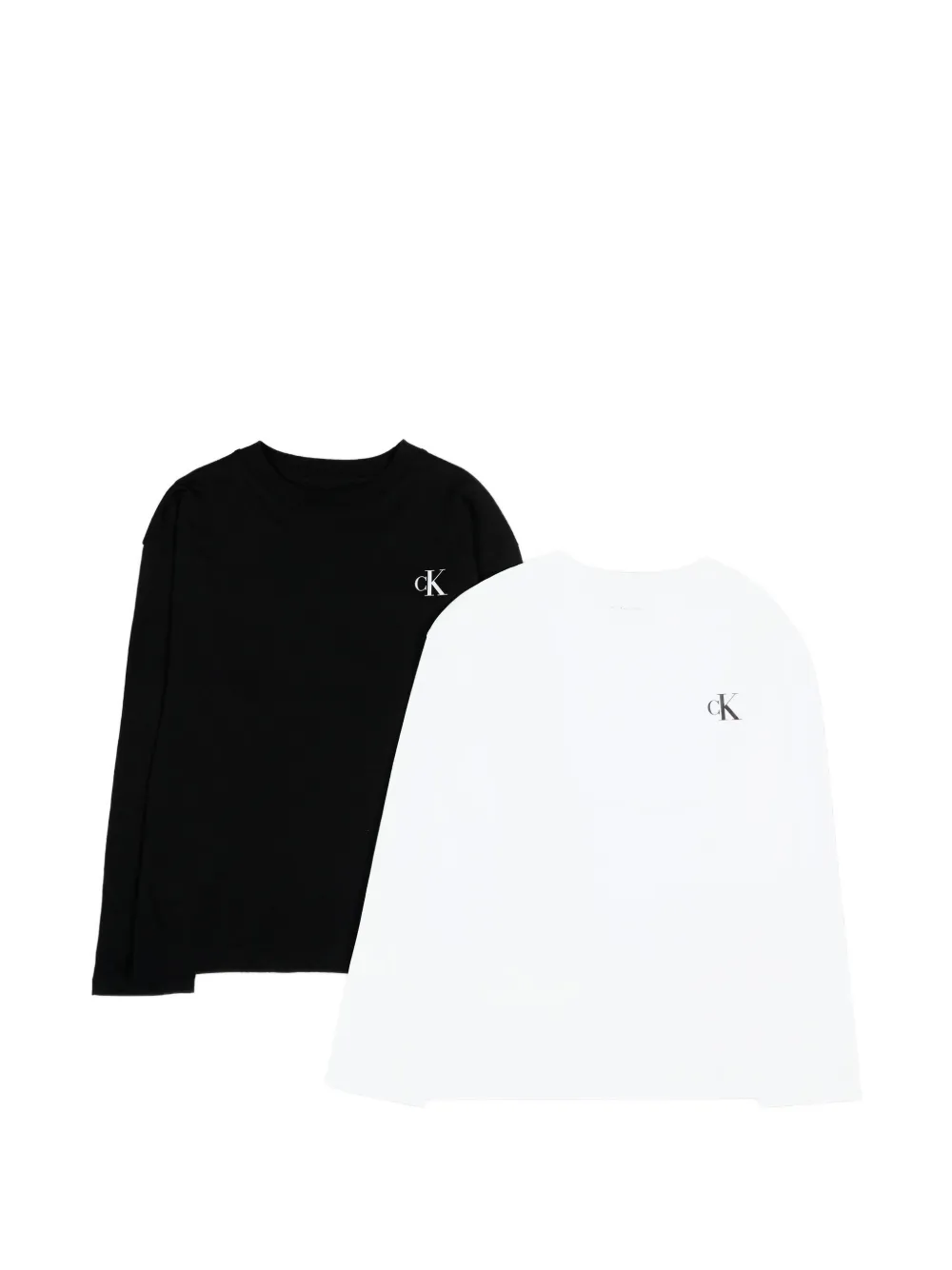 Calvin Klein Kids logo-print long-sleeve T-shirt - Nero