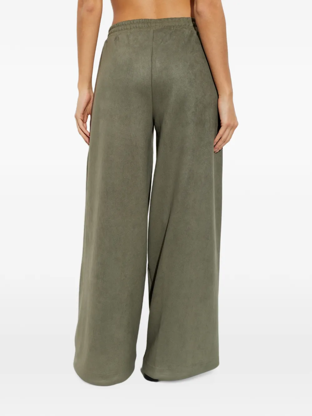 adidas Adilenium Season 6 faux-suede track pants Groen