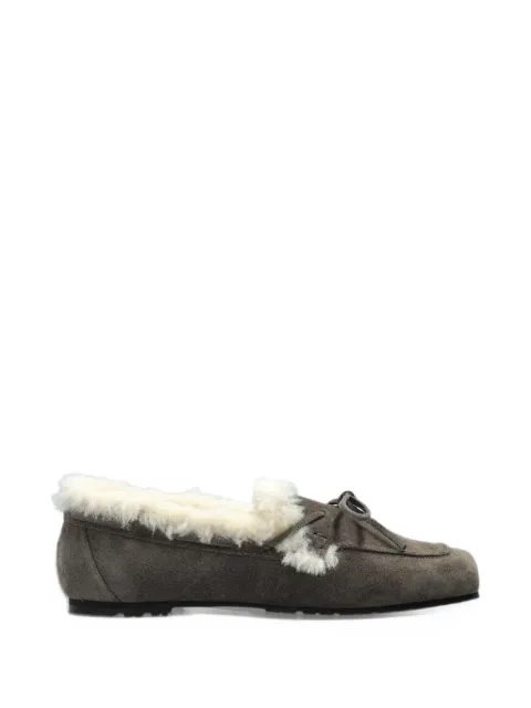 Aeyde Jasper shearling-trim loafers