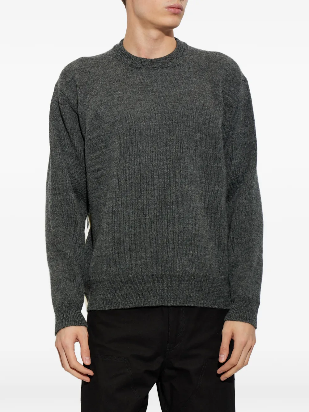 Comme des Garçons Homme Plus crew-neck wool sweater Grijs