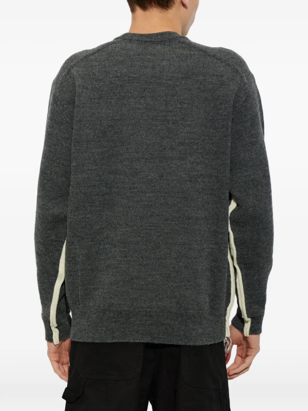 Comme des Garçons Homme Plus crew-neck wool sweater Grijs