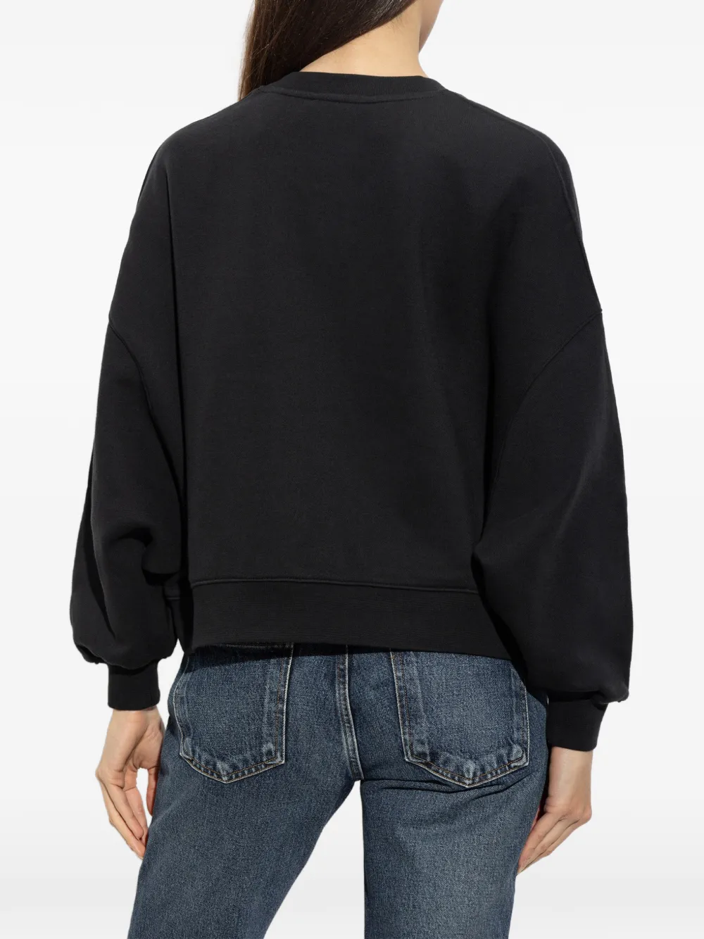 The Upside Paloma crystal-embellished sweatshirt Zwart