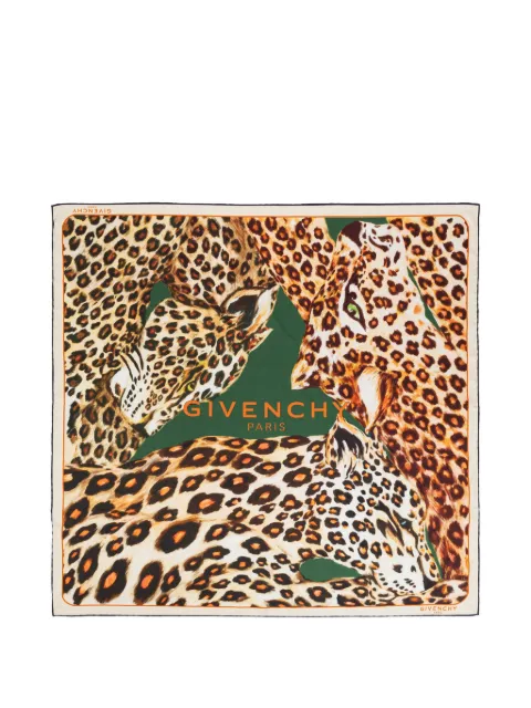 Givenchy leopard-print silk scarf