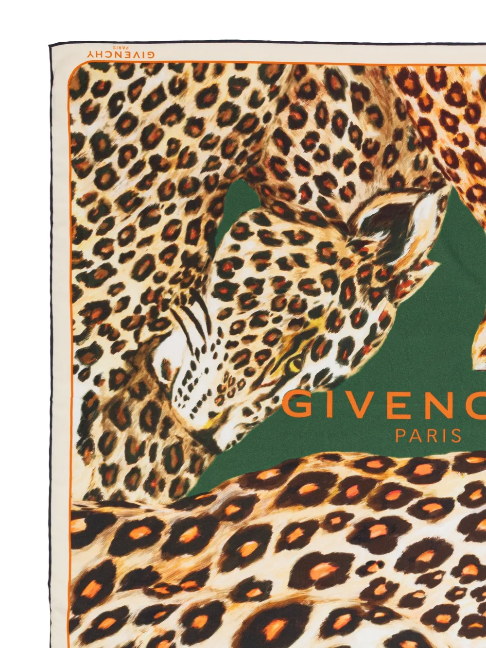 Givenchy leopard-print silk scarf Bruin