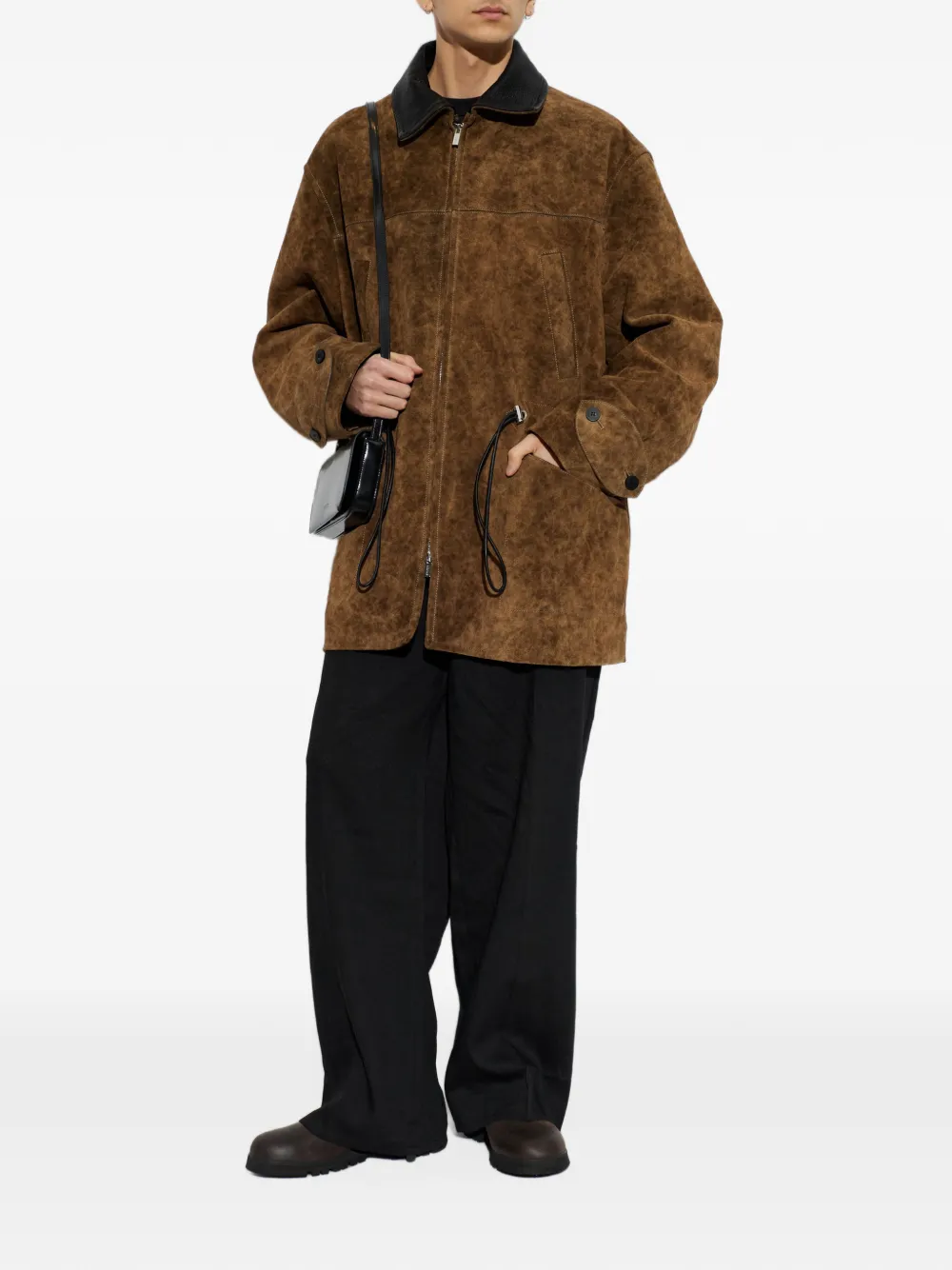 Jacquemus Havana suèdejack Bruin