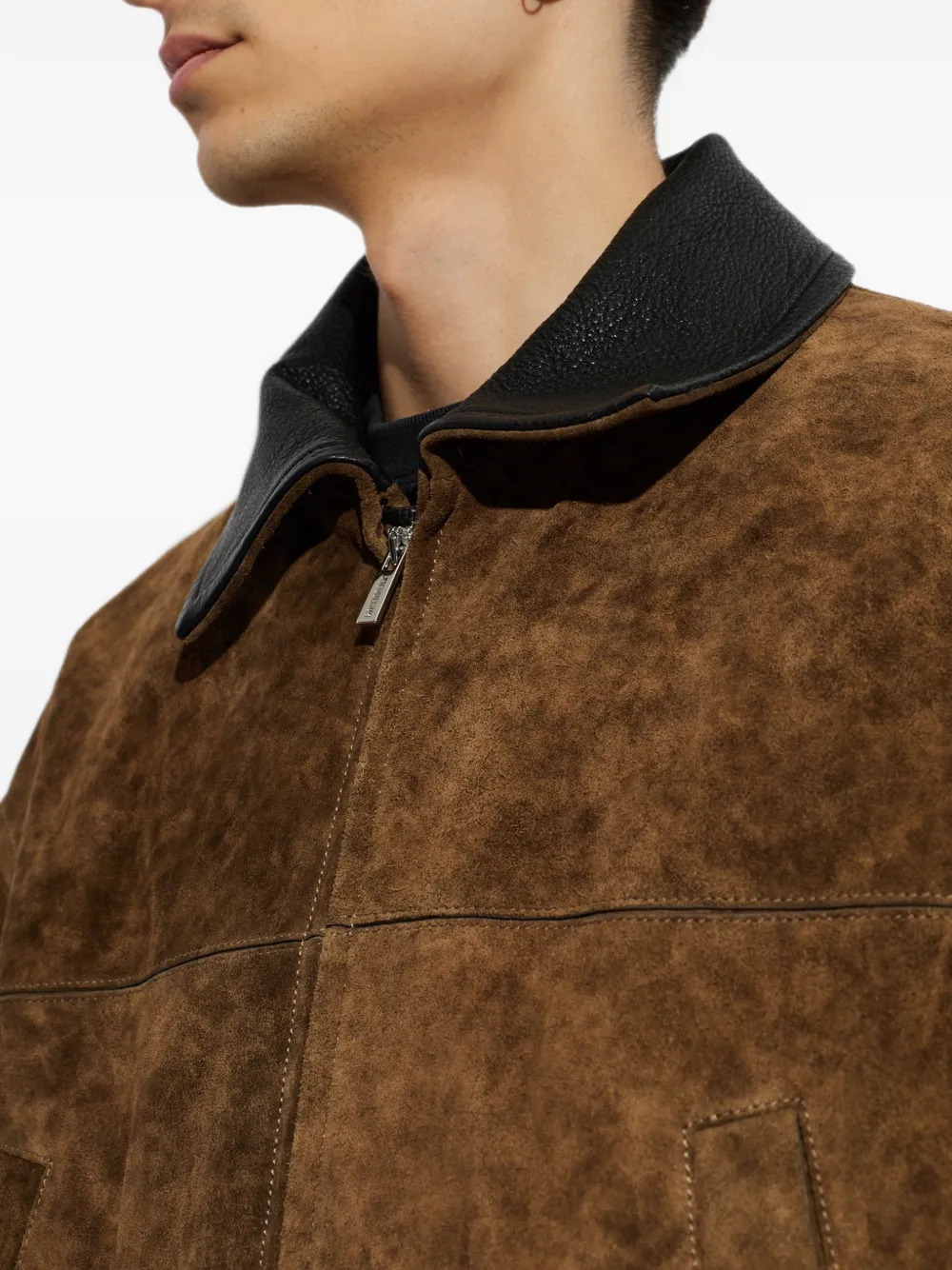 Jacquemus Havana suèdejack Bruin