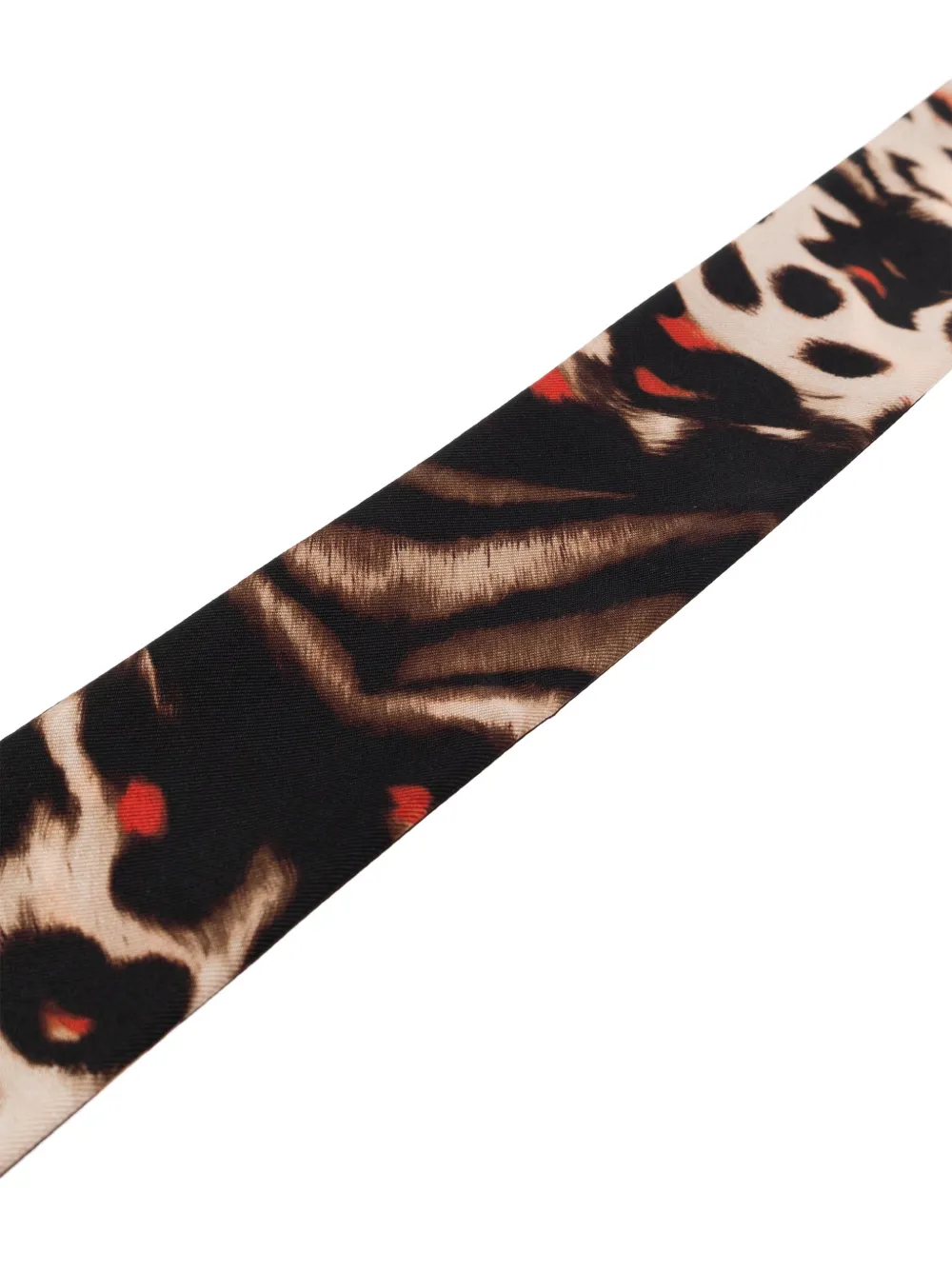 Givenchy animal-pattern silk scarf Bruin