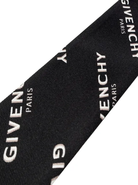 Givenchy logo-pattern silk scarf
