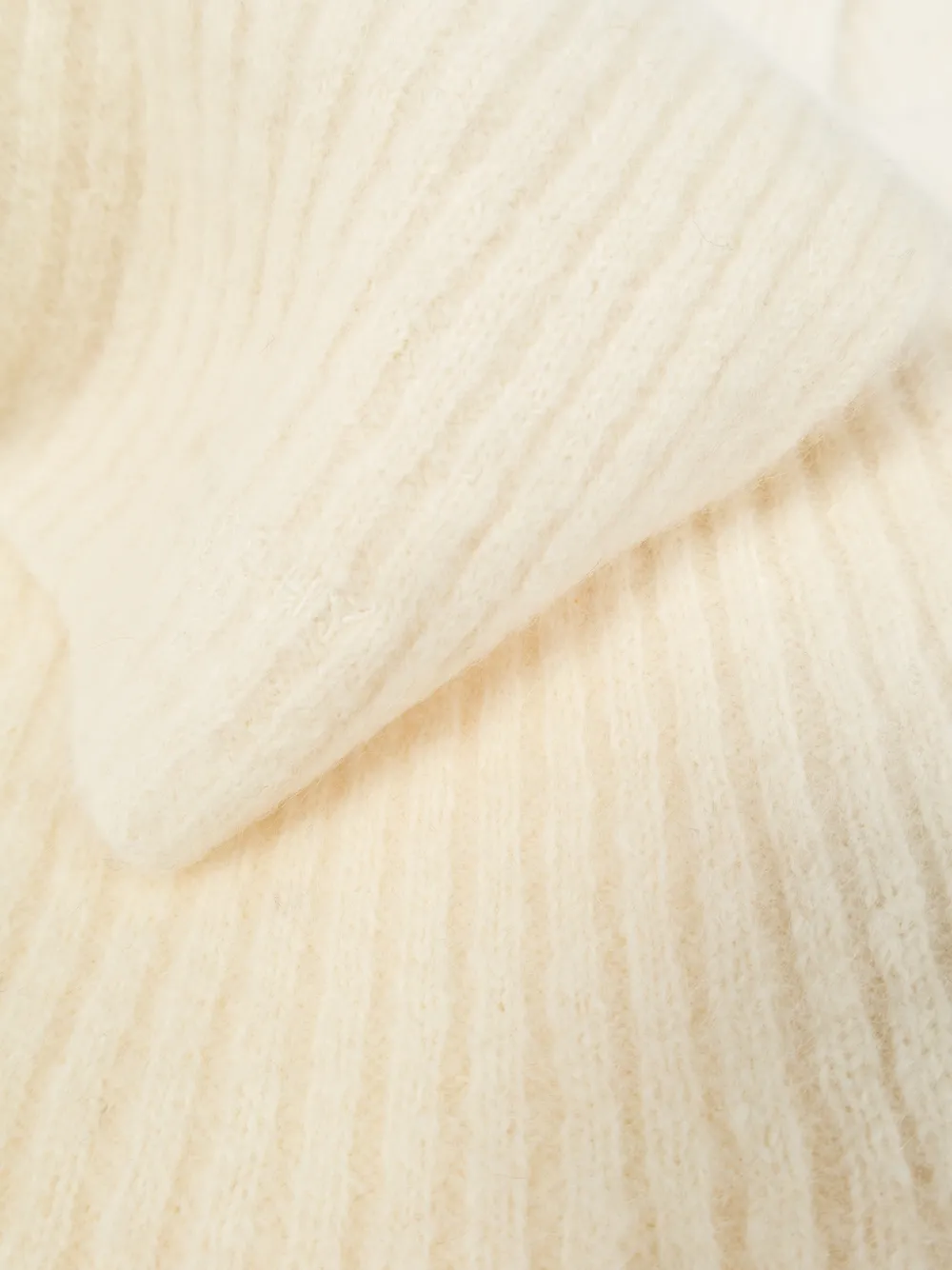 Givenchy ribbed-knit scarf Beige