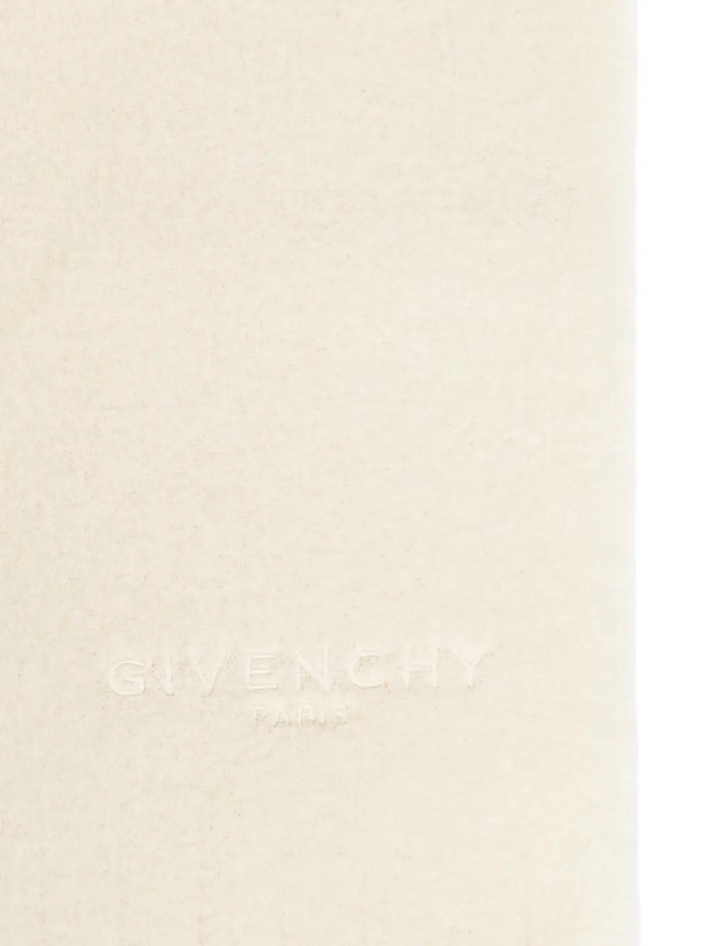 Givenchy wool scarf with fringes Beige