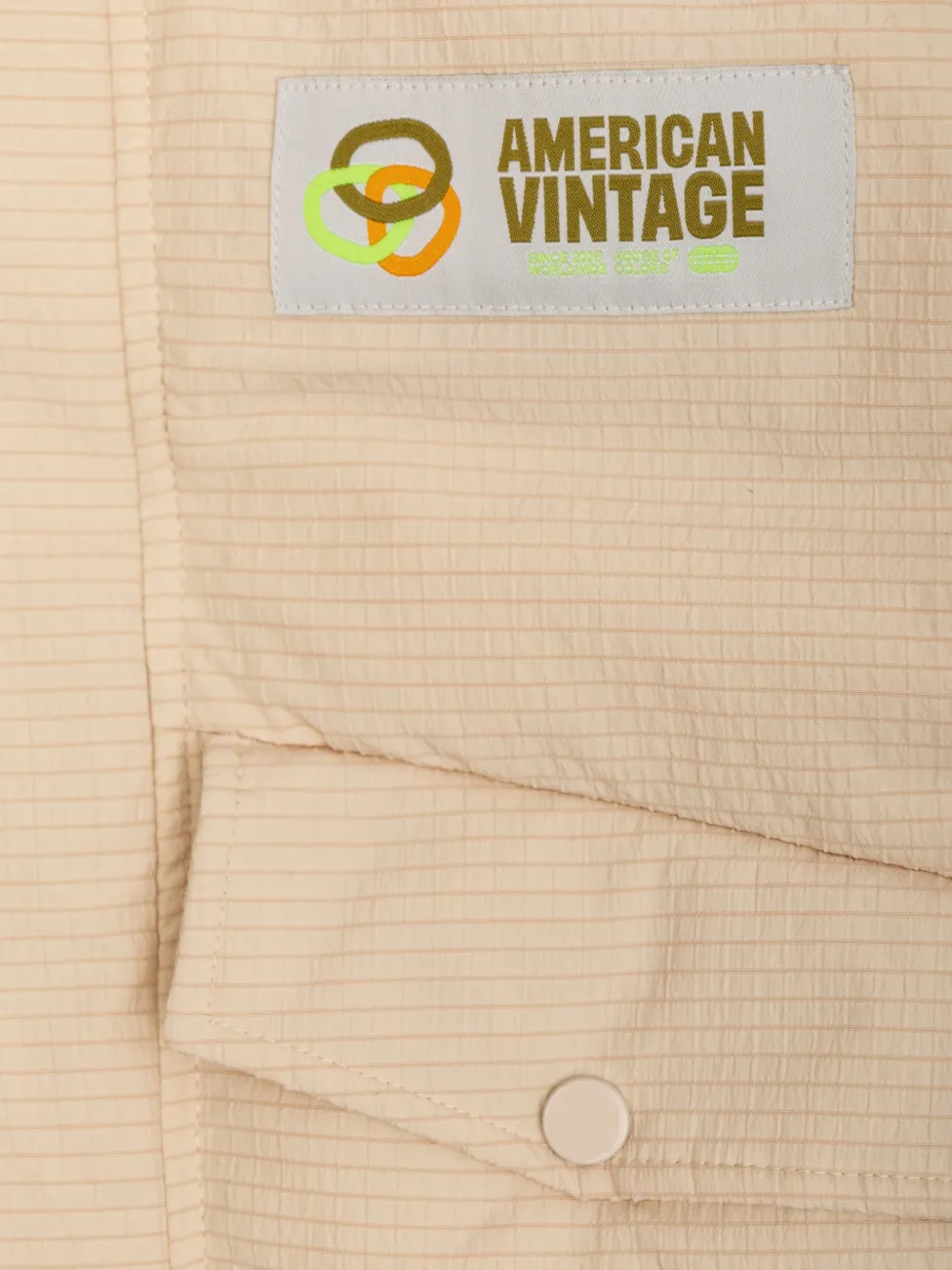 American Vintage Kids Jack met logopatch Beige