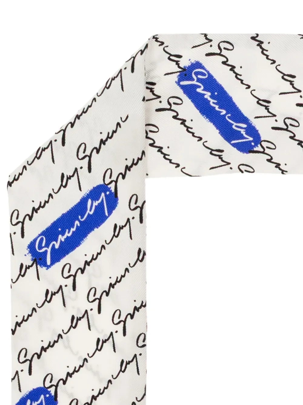 Givenchy logo-print silk scarf Wit