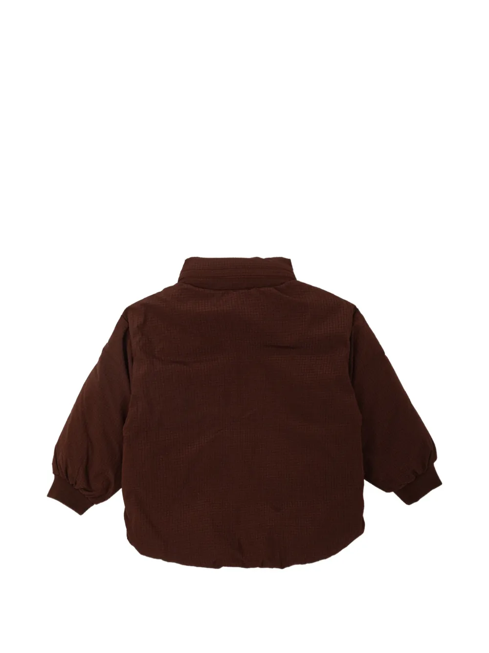 American Vintage Kids Wawiz isolerend donsjack met logo-patch Bruin