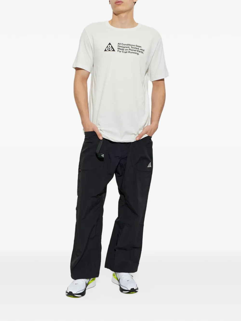 Nike T-shirt met logoprint Wit