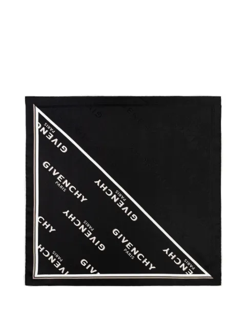 Givenchy logo-print silk scarf