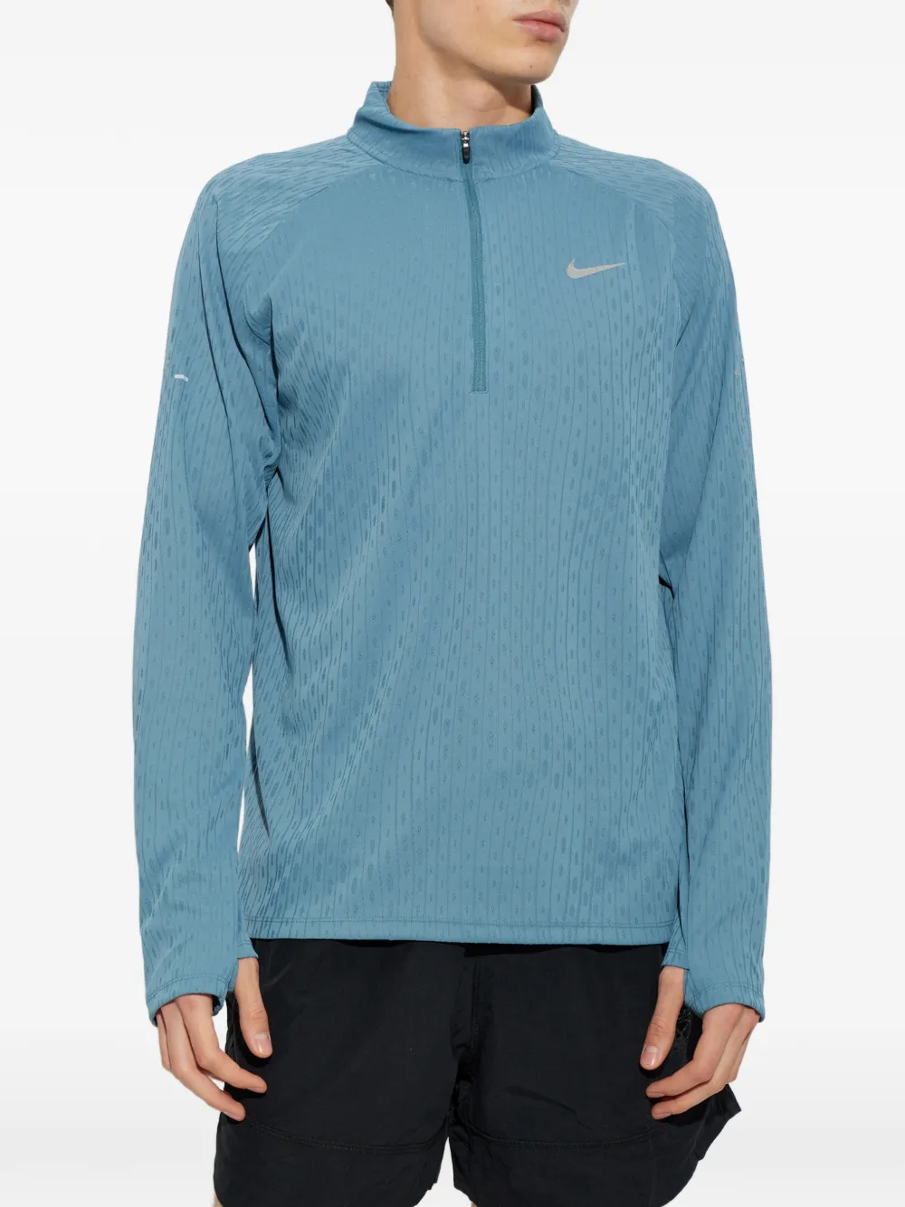 Nike Stride trui met kwartrits Blauw
