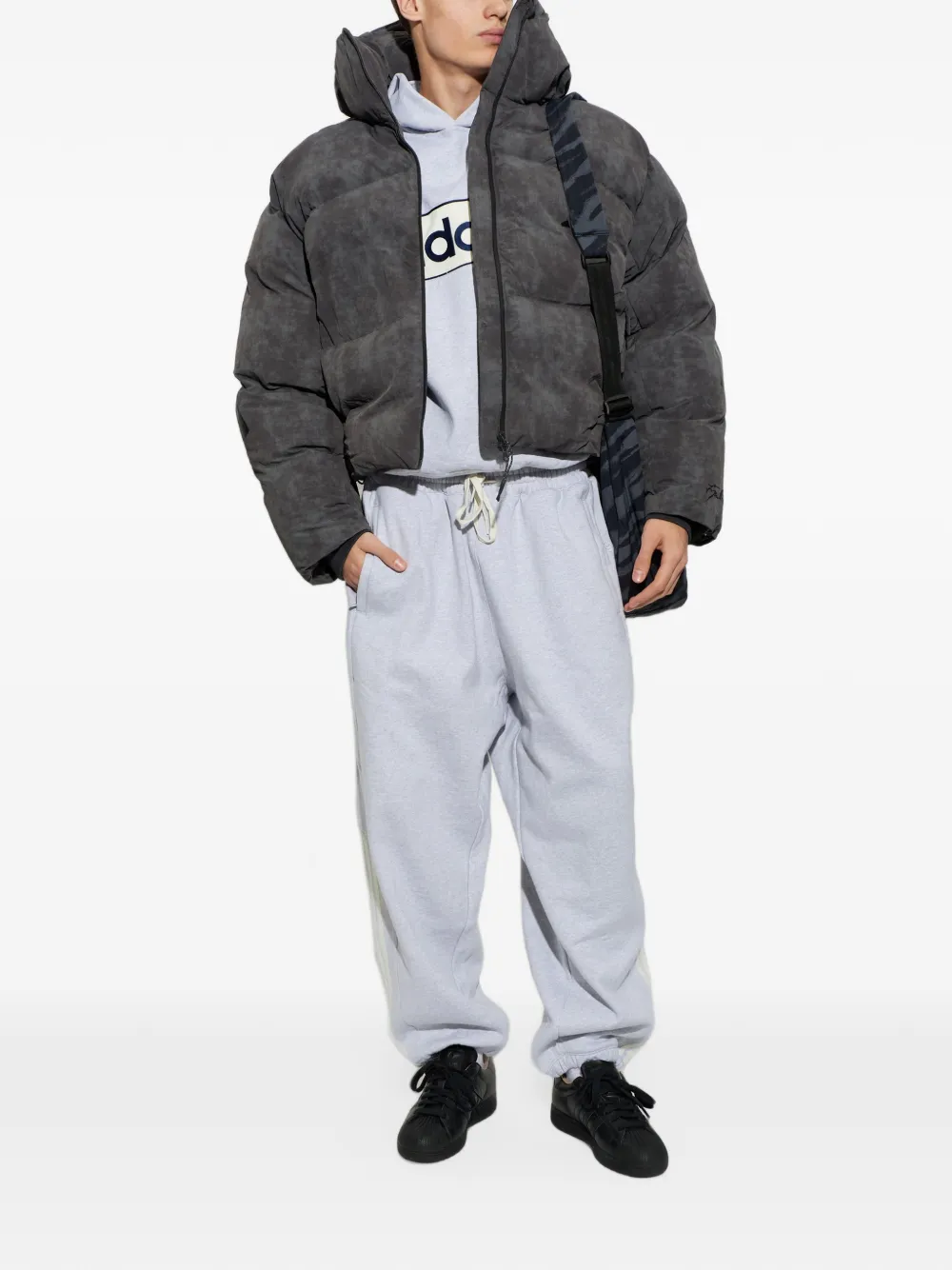adidas Tyrrell Winston quilted jacket Grijs