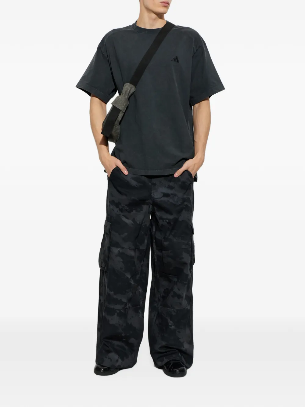 adidas x Tyrrell Winston oversized T-shirt Zwart