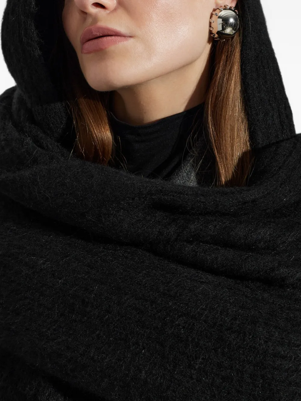 Givenchy hooded scarf Zwart