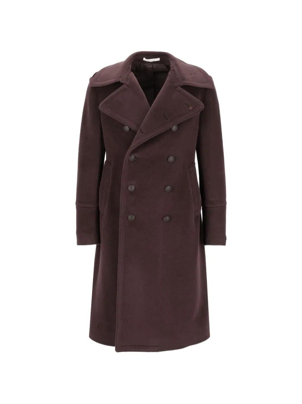 Tagliatore double-breasted virgin wool coat Bruin