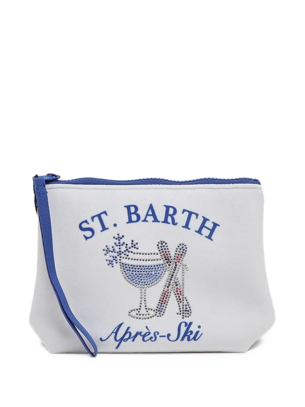 MC2 Saint Barth Aline logo-print clutch bag Wit